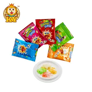Factory New Product Sugar Coated Rainbow Sour Candy Belts Soft Gummy Candy Roll Jam Jelly Popping Candy