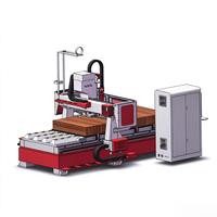 Routeur CNC à changement d'outil automatique à prix abordable, machine de gravure et de découpe du bois 1325 pour armoires en bois avec servomoteur