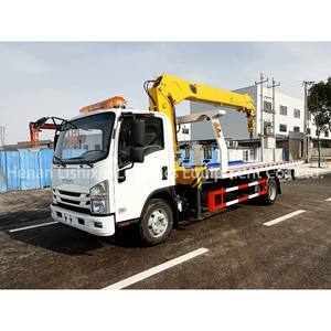 بسعر المصنع سرير مسطح جديد I SUZU 4x 2x8 طن للسرير مع رافعة 48 طن للبيع - Product Image 2