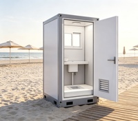 WC portable monobloc en gros, version démontable et finie, toilettes publiques extérieures en panneaux sandwich EPS pour camping, parc
