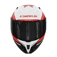 Casques de moto personnalisés avec coque en ABS, double visière, coussinets d'oreille amovibles, boucle de sécurité, mentonnière relevable, doublure intérieure en coton doux