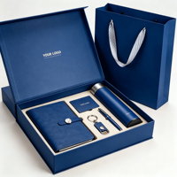 Nouveauté : Ensemble de carnets de luxe pour cadres, ensemble de carnets A5 haut de gamme pour affaires avec stylo, porte-cartes de visite, gobelet, logo personnalisé
