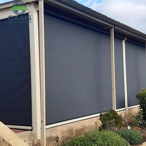 Điều Khiển Từ Xa Lọc Ánh Sáng Trong Nhà Ngoài Trời Điện Zip Theo Dõi Sự Riêng Tư Shades Con Lăn Rèm Cho Nhà Pergola Patio - Product Image 4