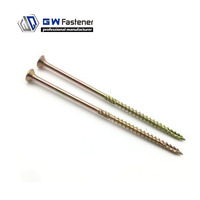 Sekrup Kayu Chipboard Metrik Baja Karbon Berlapis Seng Kuning Torx Tipe 17 Serbaguna Kustom