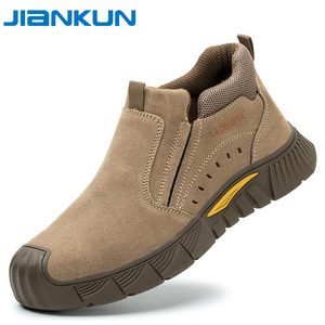 <span class=keywords><strong>Botas</strong></span> <span class=keywords><strong>de</strong></span> Trabajo Casuales <span class=keywords><strong>para</strong></span> Soldadores, Sin Cordones, <span class=keywords><strong>de</strong></span> <span class=keywords><strong>Seguridad</strong></span>, <span class=keywords><strong>de</strong></span> Cuero <span class=keywords><strong>de</strong></span> Gamuza, con Puntera <span class=keywords><strong>de</strong></span> Hierro Anti-Impactos, Suela <span class=keywords><strong>de</strong></span> PU, <span class=keywords><strong>para</strong></span> <span class=keywords><strong>Hombre</strong></span>, Directo <span class=keywords><strong>de</strong></span> Fábrica - Product Image 2