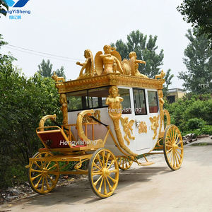 Charrette à Chevaux Classique de Haute Qualité, Charrette Électrique Cendrillon, Charrette pour Mariage, Visite Touristique - Product Image 6