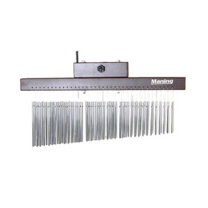 กระดิ่งลมทำจากไม้68แถวโลหะผสมอลูมิเนียมสีเงิน - Product Image 1