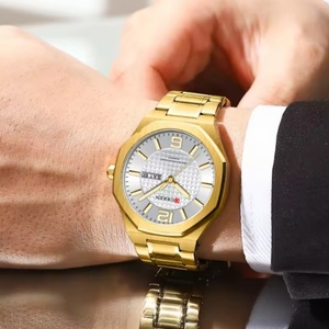 8476 Men's Business <b>Watch</b> Quartz Dial with Stainless Steel Band Slim Wristwatch for Men Luminous Hands - Product Image 4