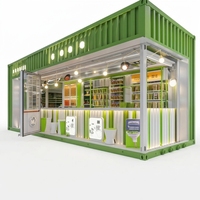 Restaurant mobile personnalisable en conteneur, bar portable en conteneur, maison conteneur, kiosque alimentaire mobile en conteneur pour l'extérieur