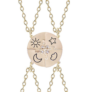 G2588 all'ingrosso Colliers De Meilleur Ami <span class=keywords><strong>Amitie</strong></span> Star Sun Moon Besties amicizia migliori amici BFF collana per 4 ragazze gioielli - Product Image 5