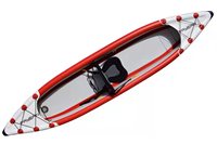2024 vente chaude canoë kayak usine nouveau design 12.8 pieds compact bateau de pêche gonflable sup avec repose-pieds 11 accessoires