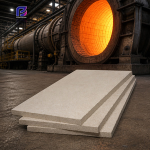 Panneau en <span class=keywords><strong>vermiculite</strong></span> ignifuge 1200C, isolation thermique 1000x610x25mm 50mm pour porte de four et fond de four - Product Image 1