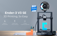 Imprimante 3D FDM de bureau Creality Ender-3 V3 SE à vitesse rapide 250 mm/s, structure entièrement métallique, impression maximale