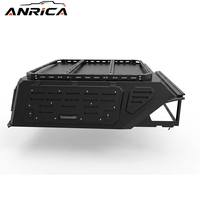 Couverture de benne de camion en aluminium anti-poussière avec panneaux MOLLE, porte latérale aile de mouette, feu stop intégré, personnalisable