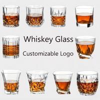 Vente en gros de verres à vin en verre de 400 ml, verres à whisky, verres personnalisés avec motifs et logos