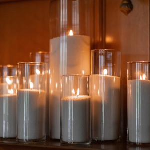 2024 nouveaux produits naturel violet Beige <span class=keywords><strong>ivoire</strong></span> noir parfumé flottant palmier perlé <span class=keywords><strong>bougie</strong></span> cire pour mariage planificateur d'événements - Product Image 5