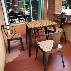 Moderne Metalen Buitenmeubelen Tuin <span class=keywords><strong>Vintage</strong></span> <span class=keywords><strong>Patio</strong></span> Sets Metalen Bistro Tuintafel En Stoelen Smeedijzeren Tianjin 50 Stuks - Product Image 3