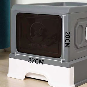 Hersteller Direkt vertrieb große Katzen toilette voll geschlossene Schublade Typ Anti-Splash Verdickung Katzen toilette mit Katzen toilette - Product Image 2