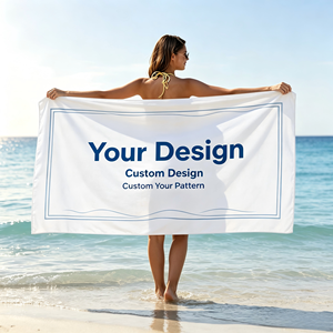 Custom Sublimation <b>Microfiber</b> <b>Beach</b> <b>Towel</b> Vivid Printing - Product Image 1