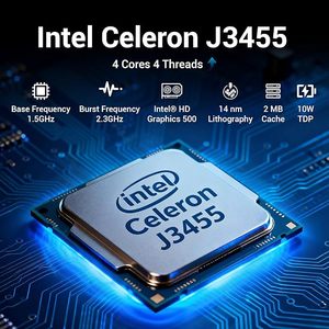 Mini PC Stick <span class=keywords><strong>sans</strong></span> ventilateur, micro-<span class=keywords><strong>ordinateur</strong></span> <span class=keywords><strong>de</strong></span> <span class=keywords><strong>bureau</strong></span> Windows 10 Celeron J3455, 4 Go <span class=keywords><strong>de</strong></span> RAM, 64 Go EMMC, Gigabit Ethernet, sortie 4K 60Hz pour - Product Image 6