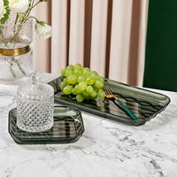 Nouvelle arrivée Petites assiettes en plastique à motifs tricotés Assiettes à dîner en plastique Plateau à fruits