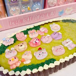 Breloques en résine miniatures à motifs de dessins animés mignons, représentant des desserts et gâteaux aux fruits simulés, pour coques de téléphone DIY et pinces à cheveux, vente en gros - Product Image 4