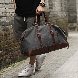 Bolsa de Viaje Deportiva Unisex, Bolsa de Viaje Personalizada de Lona y Cuero PU con Compartimento <span class=keywords><strong>para</strong></span> Zapatos - Product Image 2