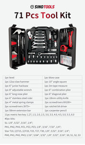 Bộ dụng cụ sửa chữa ô tô chuyên nghiệp cỡ lớn, dành cho gia đình và xe tải - Product Image 5