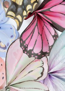 Nouveauté : 10 lots/paquet de papier d'emballage en forme de papillon coloré, papier d'emballage pour fleurs, pour fleuristes et boutiques de fleurs - Product Image 3
