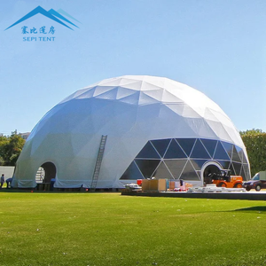 Oferta Especial: Carpa Domo Geodésica Grande de 15M 20M para Campamento, Eventos de Lujo al Aire Libre, Fiestas y Bodas, con Plataforma de Madera, para 100 a 500 Personas - Product Image 5