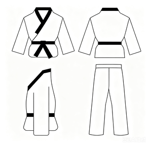 Uniforme <span class=keywords><strong>de</strong></span> Taekwondo <span class=keywords><strong>de</strong></span> Grado Competitivo, Tela Acanalada, Dobok, Bordado Personalizado con Marca, Servicio OEM para Clubes <span class=keywords><strong>de</strong></span> <span class=keywords><strong>Artes</strong></span> <span class=keywords><strong>Marciales</strong></span> - Product Image 1