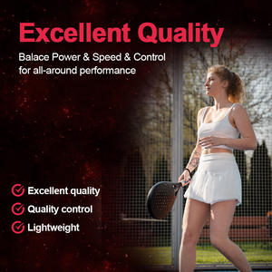 Raqueta de Pá<span class=keywords><strong>del</strong></span> Sunrise Factory Personalizada para Deportes al Aire Libre, Fibra de Carbono 12K de Alta Calidad, Núcleo de EVA, 260x260mm, 260g, la Mejor Raqueta de Pá<span class=keywords><strong>del</strong></span> - Product Image 5