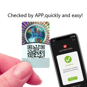 Autocollant holographique de sécurité avec impression de logo personnalisé, code QR, autocollant holographique d'authenticité - Product Image 4