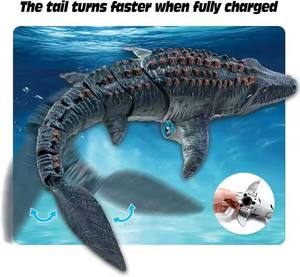 Jouets dinosaures pour enfants Mosasaurus jouets de plongée avec lumière et eau pulvérisée pour <span class=keywords><strong>piscine</strong></span> lac salle de bain jouets de bain - Product Image 6