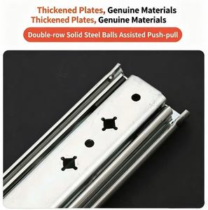 Scorrimento a slitta in acciaio laminato a freddo per impieghi gravosi con capacità di carico di 90 kg. Alta Resistenza, Funzionamento Stabile, Durevole per Carichi Pesanti. - Product Image 2