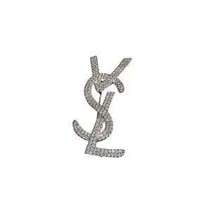 Zircon letter brooch Simple fashion pin all match design sense new accessory brooch women