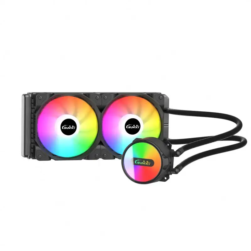 Cold Frost 240MM White PWM CPU Cooler DIY Computer Case RGB Water Cooling Fan Kit for PC