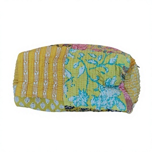 Corn husk clutch pouch Durable makeup pouch wholesale Soft portable puffer bag Lightweight cosmetic caseble Wholesale Make up - Product Image 1