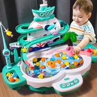 Juguete de Pesca Eléctrico de Plástico para Niños, Pista Multifuncional con Levitación Magnética, Música, Rompecabezas para Bebés, Juego Temprano para Padres e Hijos