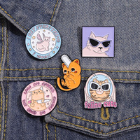 Épinglette en métal émaillé personnalisée, émail souple ou dur, placage couleur personnalisé, design animalier mignon, forme personnalisée, couleur Pantone, logo personnalisé