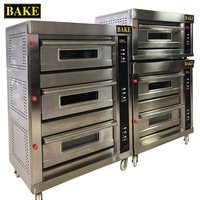 Vente chaude Four à plateforme professionnel 1, 2, 3 plateaux Four de cuisson avec boulangerie en pierre Pizza Fabrication de matériel de fabrication de pain