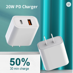 Adaptador de <span class=keywords><strong>carga</strong></span> rápida USB C de 20W QC 3,0 PD <span class=keywords><strong>carga</strong></span> rápida <span class=keywords><strong>iPhone</strong></span> 14 13 <span class=keywords><strong>12</strong></span> <span class=keywords><strong>Pro</strong></span> Max iPad Compatible Xiaomi AU/EU/US estándares 25A - Product Image 3