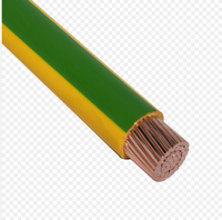 Fil de terre électrique couleur noyau de terre câble électrique fil PVC fil cuivre solide vert jaune moteur électrique ferraille isolée