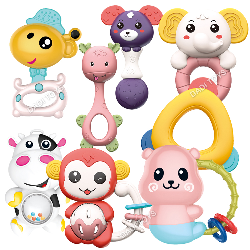 Силиконовые погремушки для младенцев, Детские игрушки для прорезывания зубов для младенцев, Горячая распродажа, 2022, От 0 до 6 месяцев