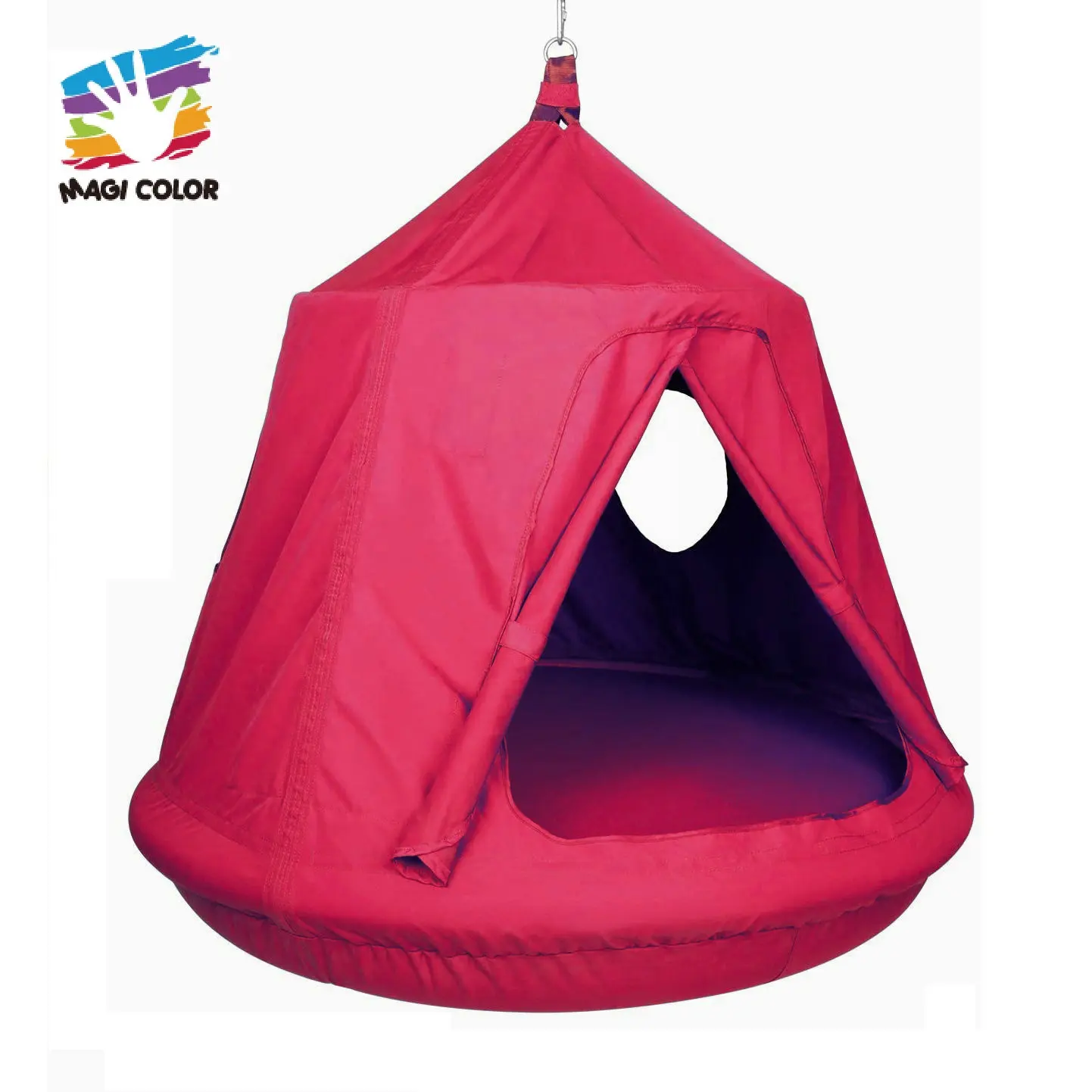 أرجوحة شبكية مضادة للماء معلقة على شجر مُصممة على شكل خيمة للعب للأطفال طراز W01D297