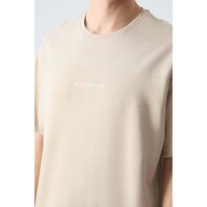 Conjunto de Pantalones Cortos Básicos para Hombre, de Algodón Beige, Gruesos, Suaves, con Textura y Ajuste Cómodo - 85257 - Beige/beige - Product Image 3