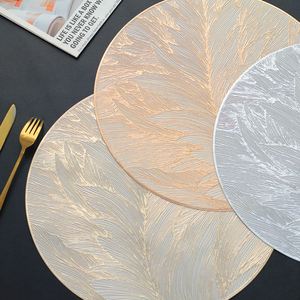 Creative Luxury Style PVC <b>Dinner</b> Placemats Modern Non-Slip Waterproof Oil Decorative <b>Mat</b> Western Table Decoration - Product Image 4