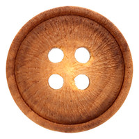 Kancing Kayu Bulat Buatan Tangan, Terbuat dari Bahan Alami Murni.