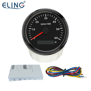 Eling 85 Mét DIESEL động cơ xăng rpm tachometer Gauge với Hour Meter 12V 24V cho máy phát điện tự động tàu máy kéo với đèn nền - Product Image 6