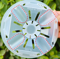 Pots de culture pour orchidées en plastique PP, respirants, robustes, légers, écologiques, pour le contrôle des racines, pour fenêtre, maison, bureau